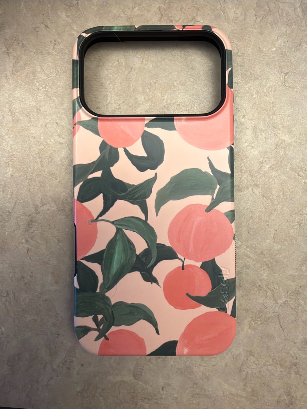 NEW CASELY Pink/Sherbet Peach Print iPhone 17 Pro Max Case